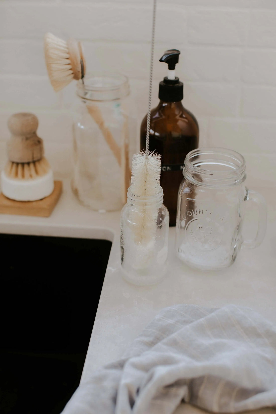 Brosse pour nettoyer les bouteille